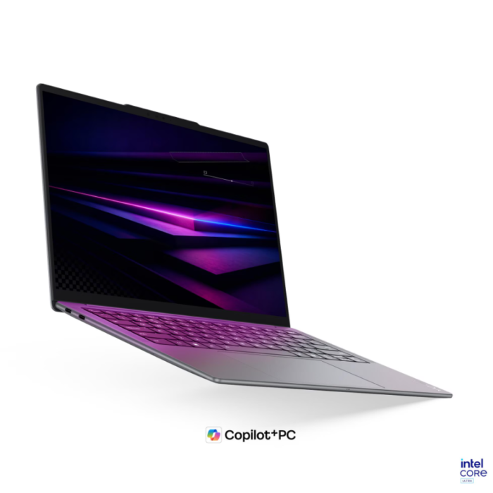 Lenovo Yoga Slim 7 14IPH11 Intel | Luna Grey | 14" | OLED | WUXGA | 1920 x 1200 пикселей | Глянцевый | Intel Core Ultra 5 | 322 | 16 ГБ | Распаянная LPDDR5X | Объём SSD 512 ГБ | Intel Graphics | Windows 11 Домашняя | 802.11be | Bluetooth версии 5.4 | Язык клавиатуры английский | Подсветка клавиатуры | Гарантия 24 мес. | Гарантия на батарею 12 мес.