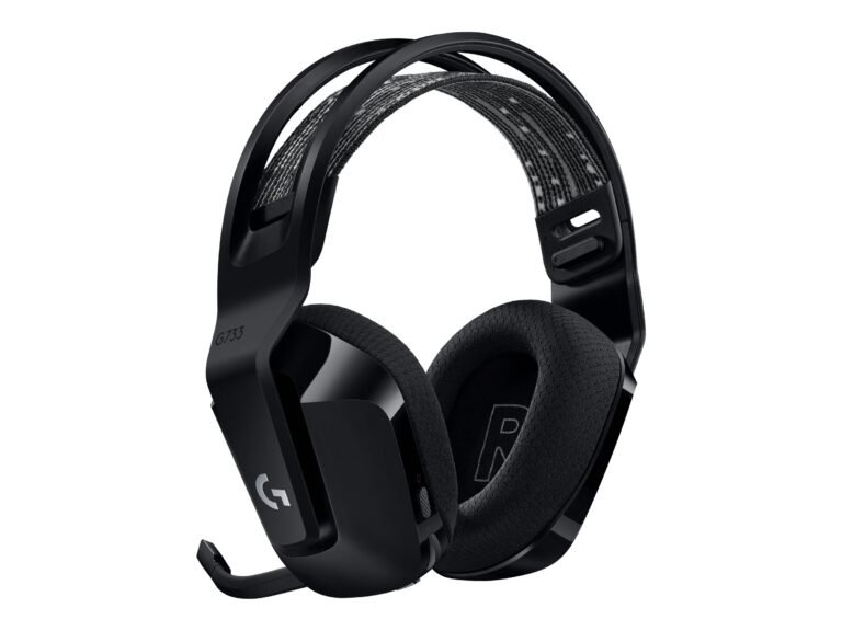 Logitech | Игровая гарнитура | G G733 | Беспроводная | Полноразмерная | Черная | Шумоподавление | Беспроводная