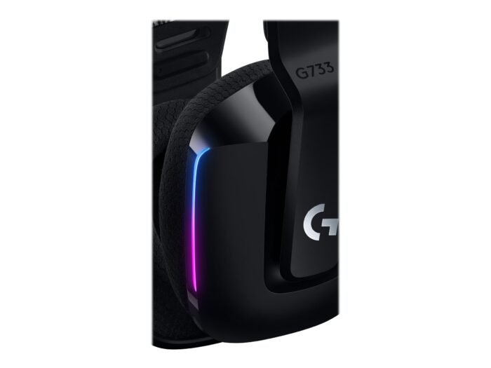 Logitech | Игровая гарнитура | G G733 | Беспроводная | Полноразмерная | Черная | Шумоподавление | Беспроводная